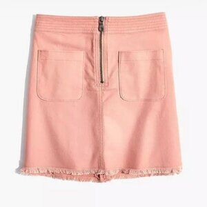 Madewell A-Line Zip Pink Mini Skirt Size 4
